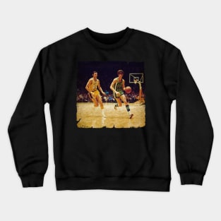 Pete 'Pistol' Maravich vs Jerry West 'The Logo' Crewneck Sweatshirt